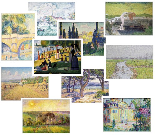 Lotto cartoline arte - lotto, d'arte
